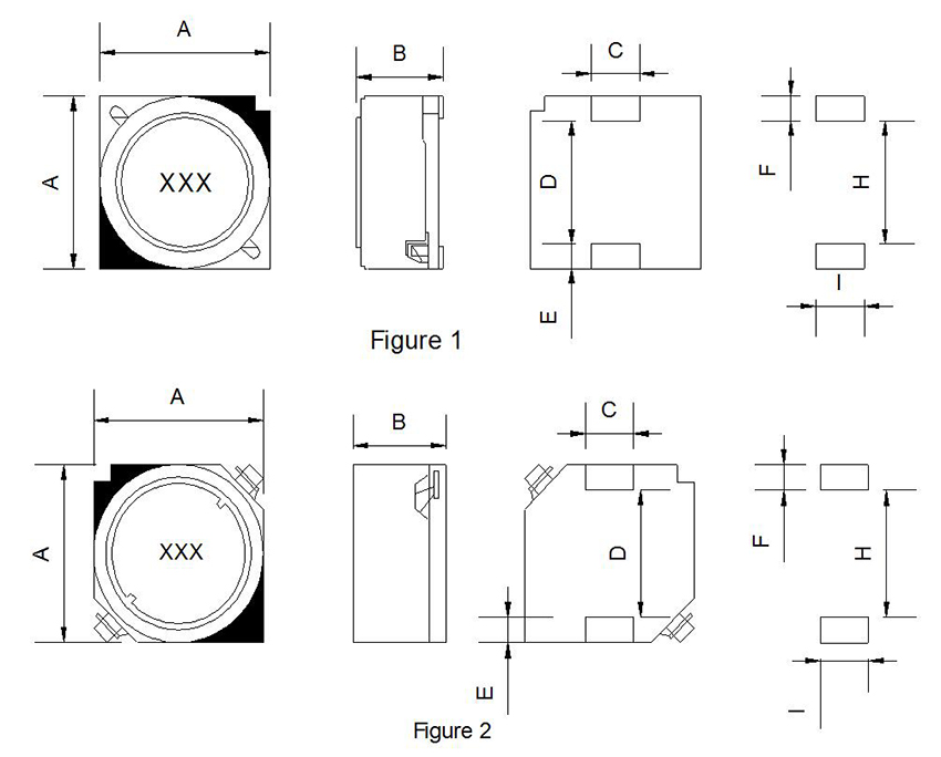 SMD Power Inductors Shapes and dimensions Formes et dimensions des inductances de puissance CMS